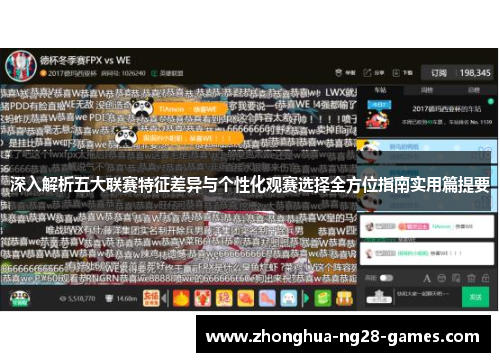 深入解析五大联赛特征差异与个性化观赛选择全方位指南实用篇提要 深入解析五大联赛特征差异与个性化观赛选择全方位指南实用篇提要